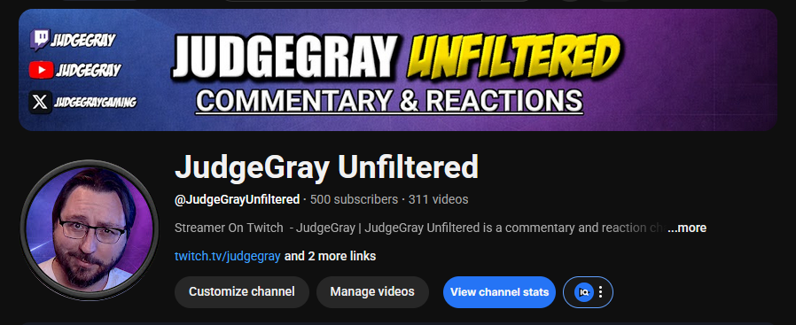 Small little milestone for myself on the new channel!! We hit 500 Subs 😁
Thought I'd screenshot it before the subscribers fluctuated