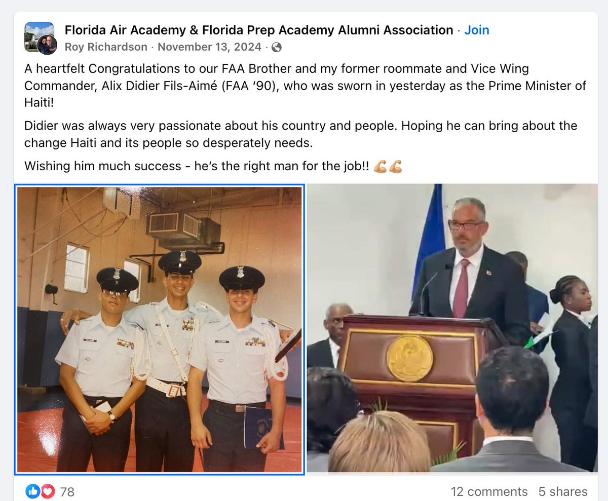 Alix Didier Fils-Aimé pa t nan lame ameriken oswa Military USA an. Li ...