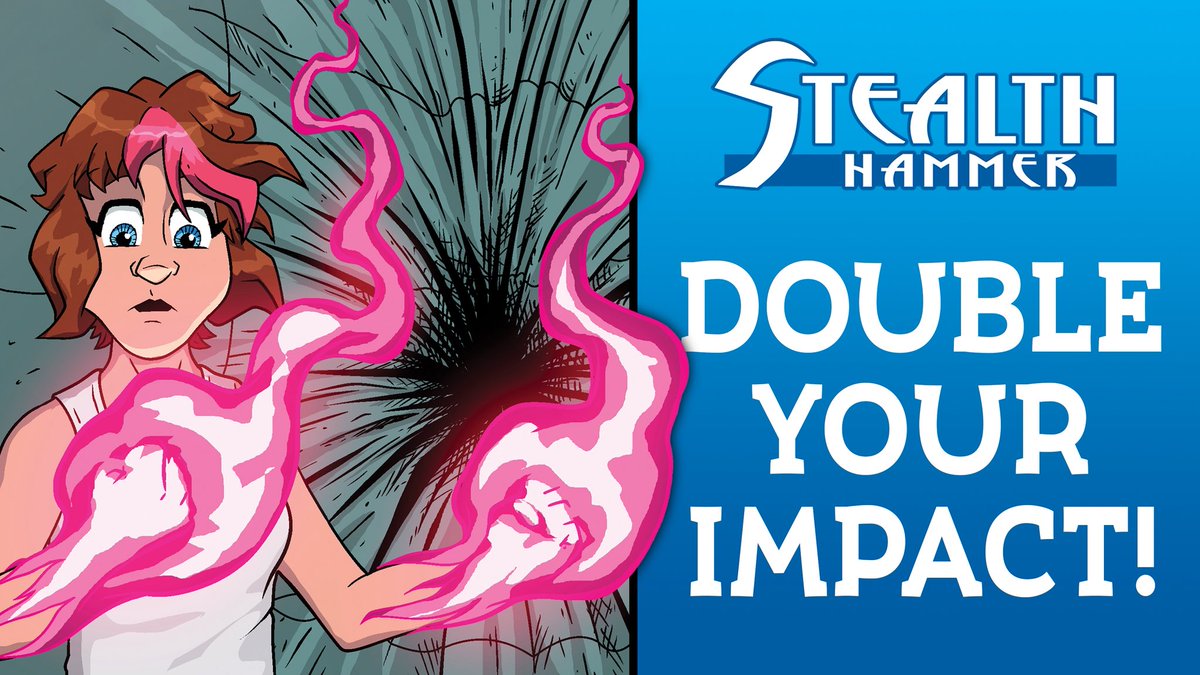 StealthHammer's tweet photo. You can preorder Stealth Hammer #4 as well as get any past issues, AND any reward you back from now until 2/17, we’ll double it at the end.
Back the Kickstarter today! 😊

https://t.co/8B4H8rpQg2

#comic #superhero #double https://t.co/3LsocCNYwG
