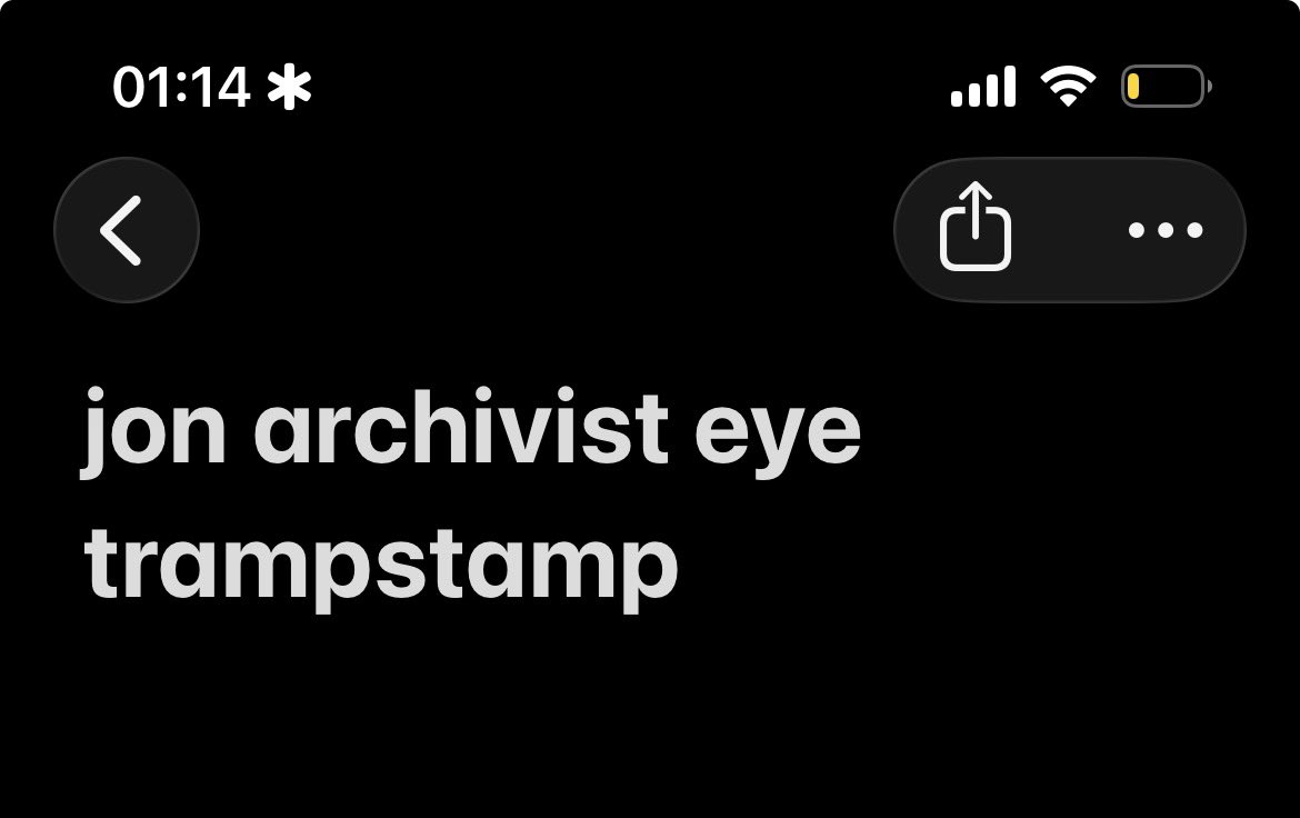 looking through old notes
i have no clue if i ever discussed this thought with anyone at all