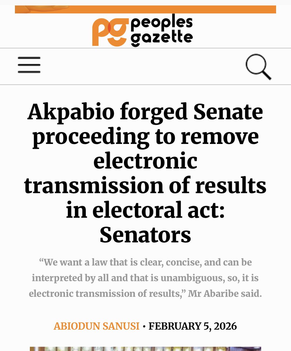 Akpabio should be impeached immediately.