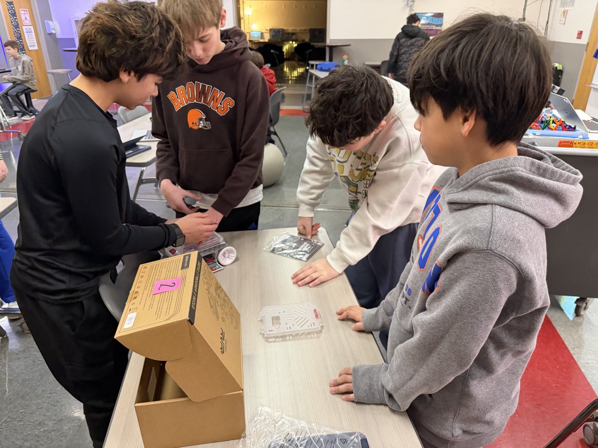 kmdunlap's tweet photo. THANK YOU! THANK YOU! THANK YOU to the Fairview Park Education Foundation for the Sphero RVR+ robots!!! 
Let the programming challenges begin! 😊 #fairviewadvantage #innovate #solveproblems #sphero @Sphero @FPSchools https://t.co/K9jEJQlxZO