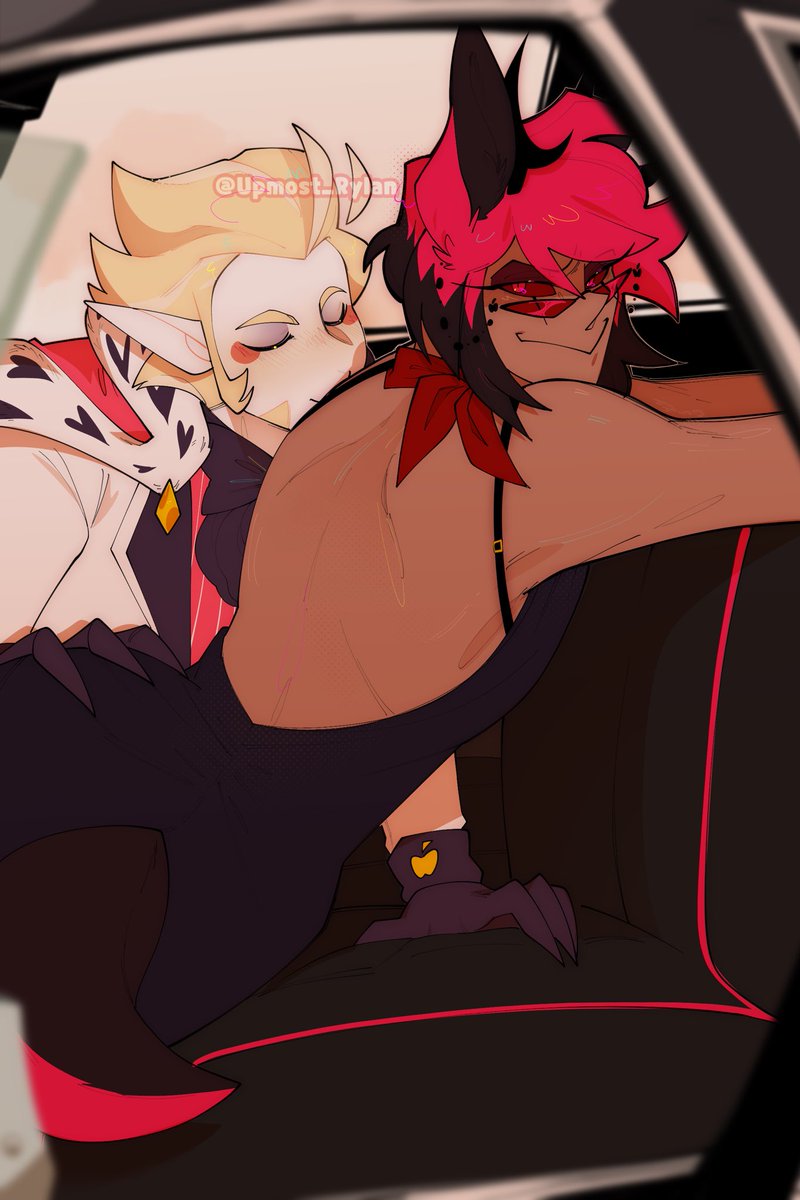 Lucifer loves giving kisses to alastor :3

#HazbinHotel #appleradio