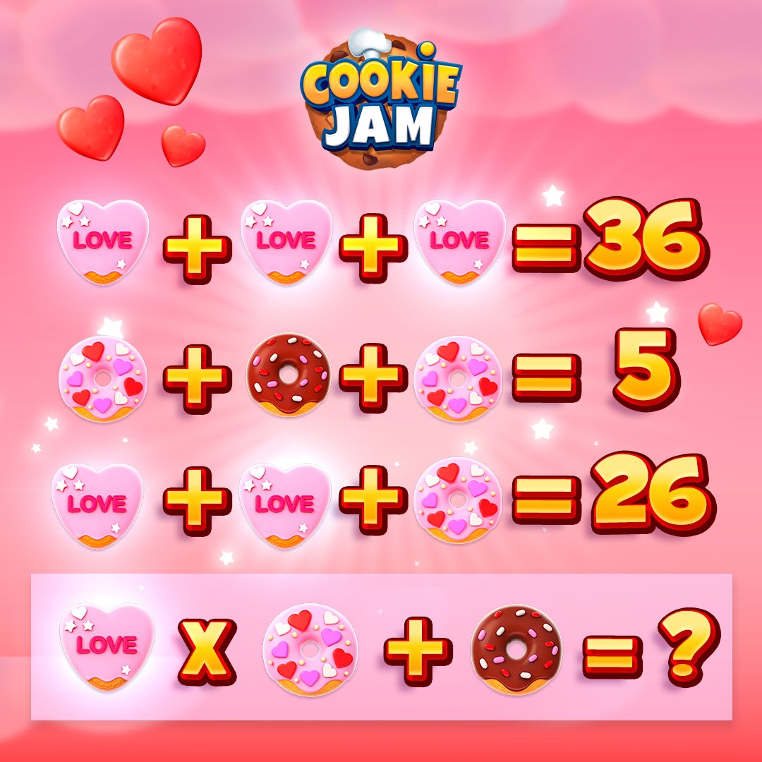How good is your "baking math"? 🧁➕🍓 We want to know if you can solve this Valentine’s puzzle!

Look closely at the image and share your answer in the comments. 👇 No peeking at your neighbor's homework! 😉💕