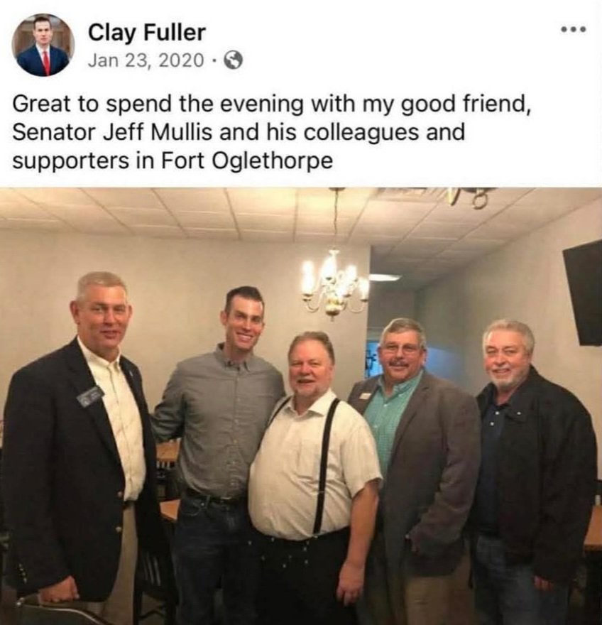 I know a thing or two about Northwest Georgia and Clayton Fuller. I live here and helped run a successful campaign against "Clay" in 2020. He has changed his name this time around. Fuller is completely and totally controlled by Northwest Georgia's biggest RINO, Jeff Mullis, who
