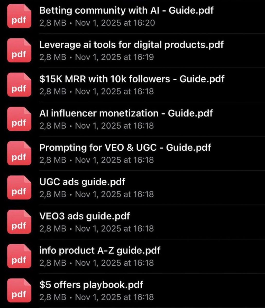 Quieres aprender como crear tu primera influencer IA y empezar a vender online? 

Acá tengo estos PDFs para quien le interese

Comenta “IA” y te los envío al dm ya mismo