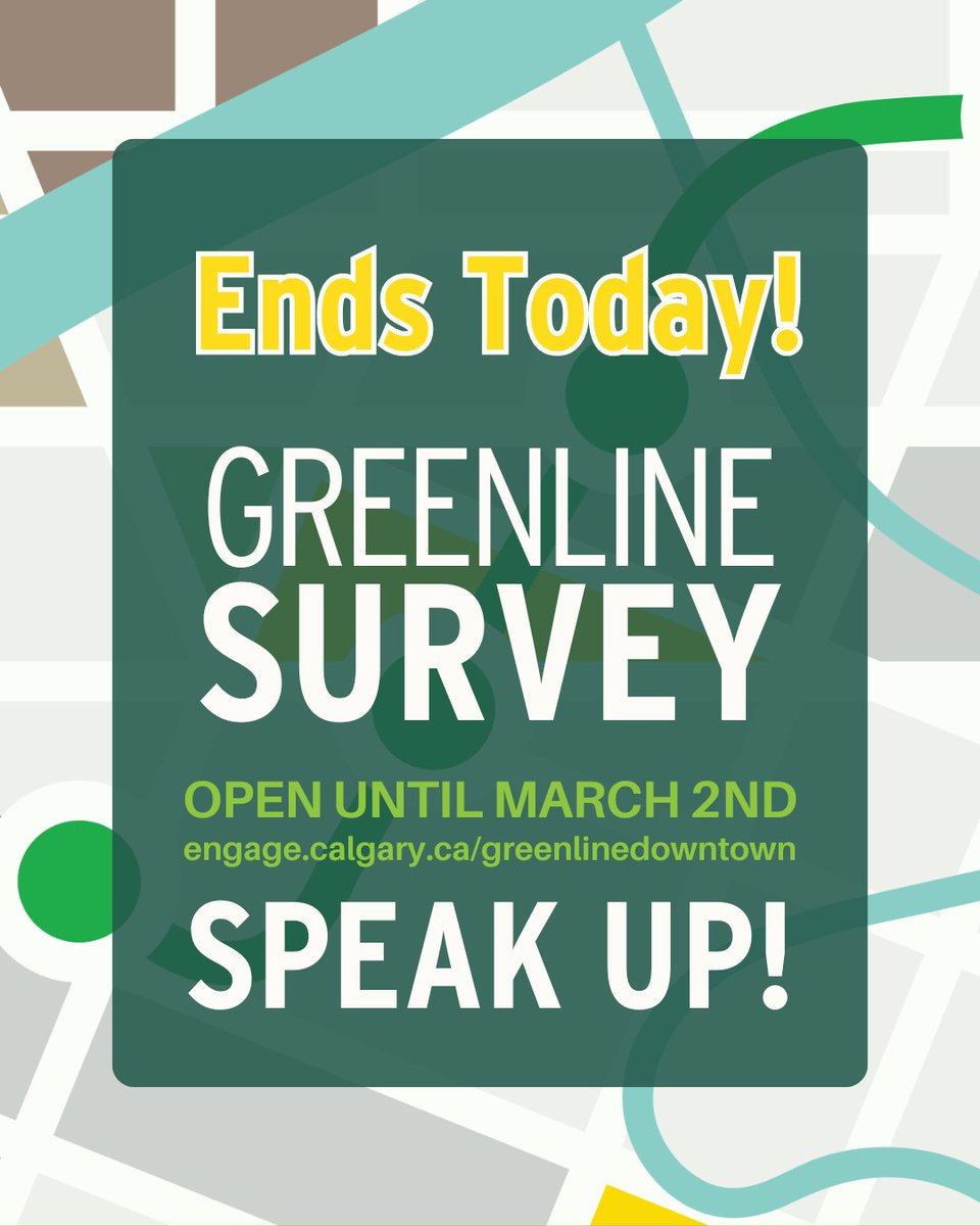 vicparkyyc's tweet image. Even five minutes can make a difference.
The Green Line downtown survey is open through March 2. Victoria Park businesses are encouraged to participate.
engage.calgary.ca/greenlinedownt…
#VictoriaParkYYC #YYCCommunity