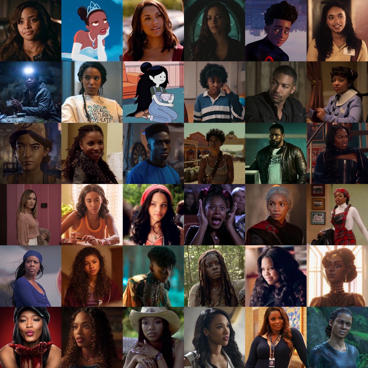 some of my favorite black characters ☝🏾