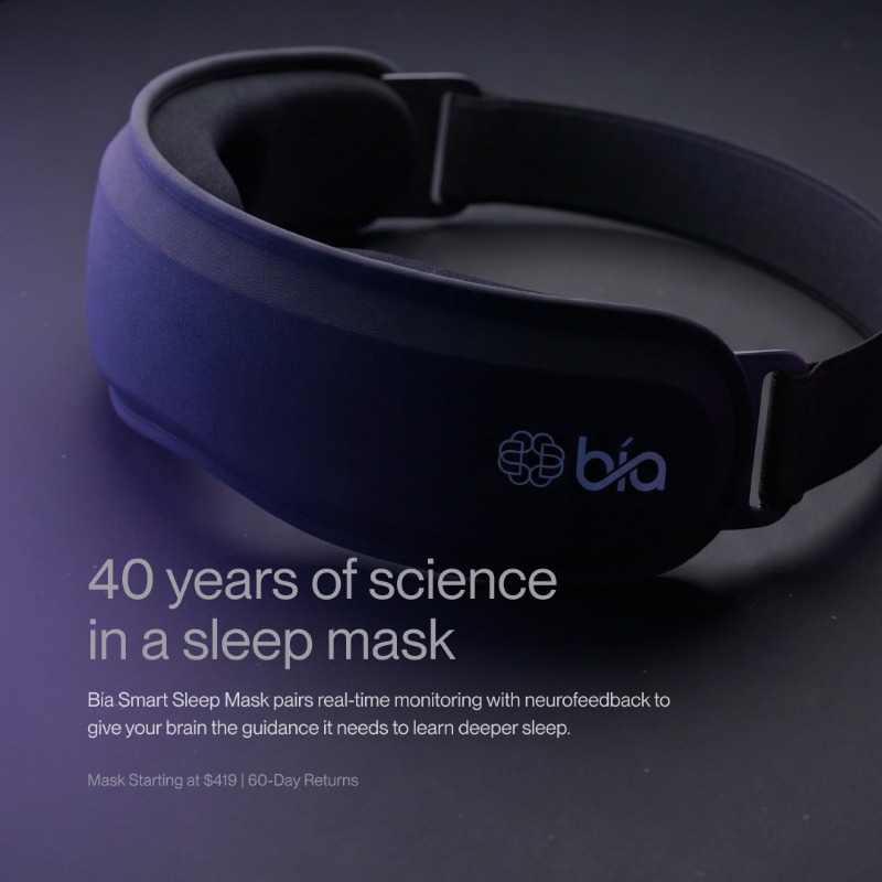 BiaNeuroscience's tweet photo. Bía Sleep is backed by sleep experts and built on 40 years of neuroscience. By using real-time neurofeedback Bía helps calm a racing mind, optimize deep sleep, and wake you up strong and ready to take on the day.

Order Bía Sleep today and receive a free lifetime subscription.