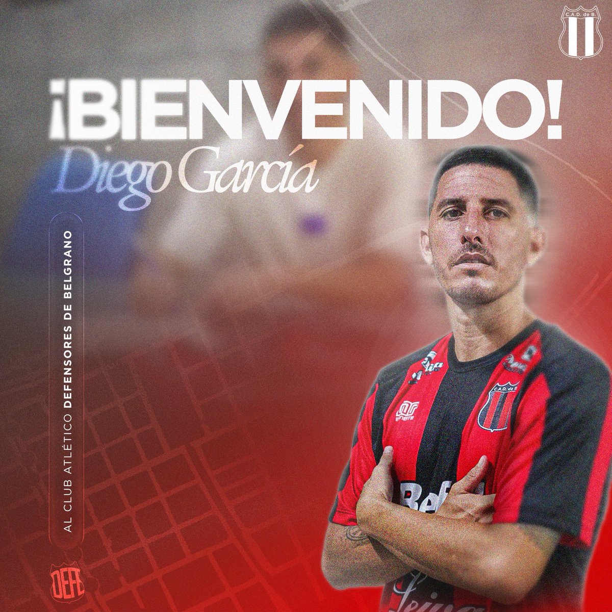 MDePasesPN's tweet photo. #MercadoDePases | 🤝 [OFICIAL] Diego "Gurí" García es nuevo jugador de #DefensoresDeBelgrano. El experimentado volante llegó libre desde #AlmiranteBrown y firmó por un año con el Dragón ✍️🏼. https://t.co/bs6SCHYOQv