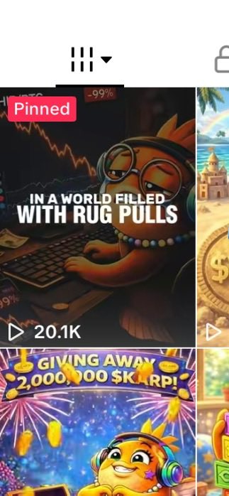 AutisticKarp's tweet image. OUR $KARP LAUNCH VIDEO ON TIKTOK JUST HIT 💎20,000💎 VIEWS!🎉

So excited to see how many people are interested in our memecoin community!

I promise it will be the bestest community you've ever joined!! 🙌🏻

Hope my friends are having an amazing day!❤️