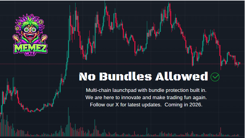 memezdotwtf's tweet photo. Coming this year, #MEMEZWTF will change the game.  Imagine a fair trading experience from a launchpad. 🔥

We have solved the bundle problem. But, so much more is coming. Follow our X @memezdotwtf 👈

#memes #memecoins #launchpad #multichain https://t.co/Y5qBPPrmIb