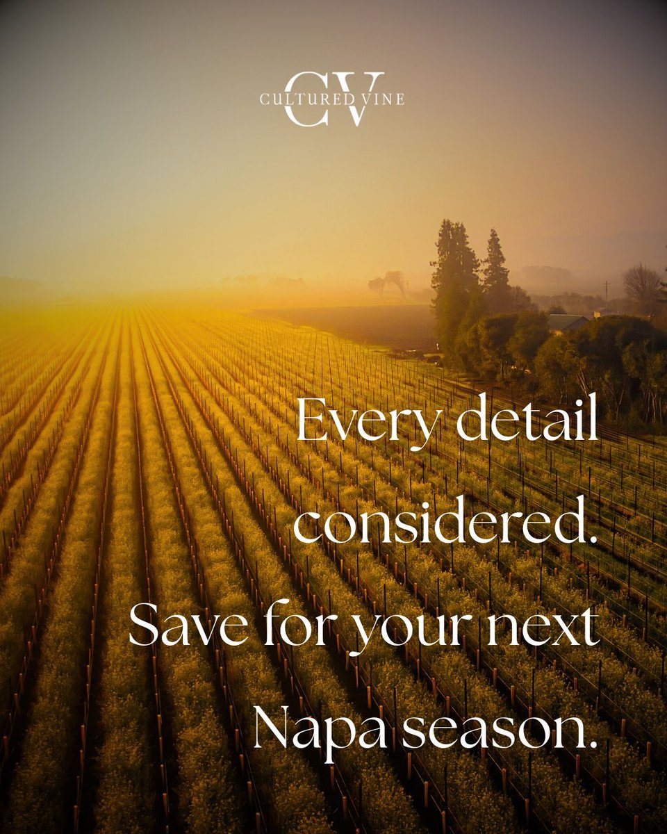 "100%. The level of service, communication, and expertise was second to none. No way I would have been able to plan the kind of trip we had without Cultured Vine. Fantastic!" 
— Matthew S. 
.
.
.
#NapaValley #NapaWineCountry #LuxuryTravel #WineTravel #WineConcierge