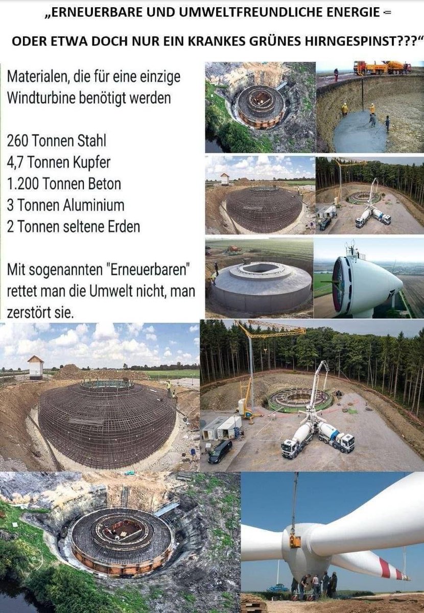 Und das wird den Bürgern als Umweltschutz verkauft? Es ist der größte Naturfrevel aller Zeiten!