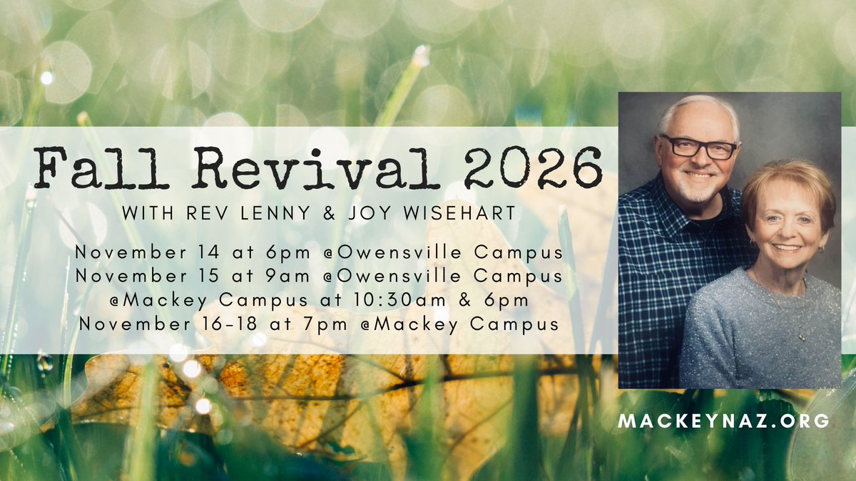MackeyNaz's tweet photo. Save the dates for our times of Spiritual Renewal. God always meets with us when we devote ourselves to seek to #Encounter Him and allow His word to change us. Join us for revival! https://t.co/z3tOd4zbbs