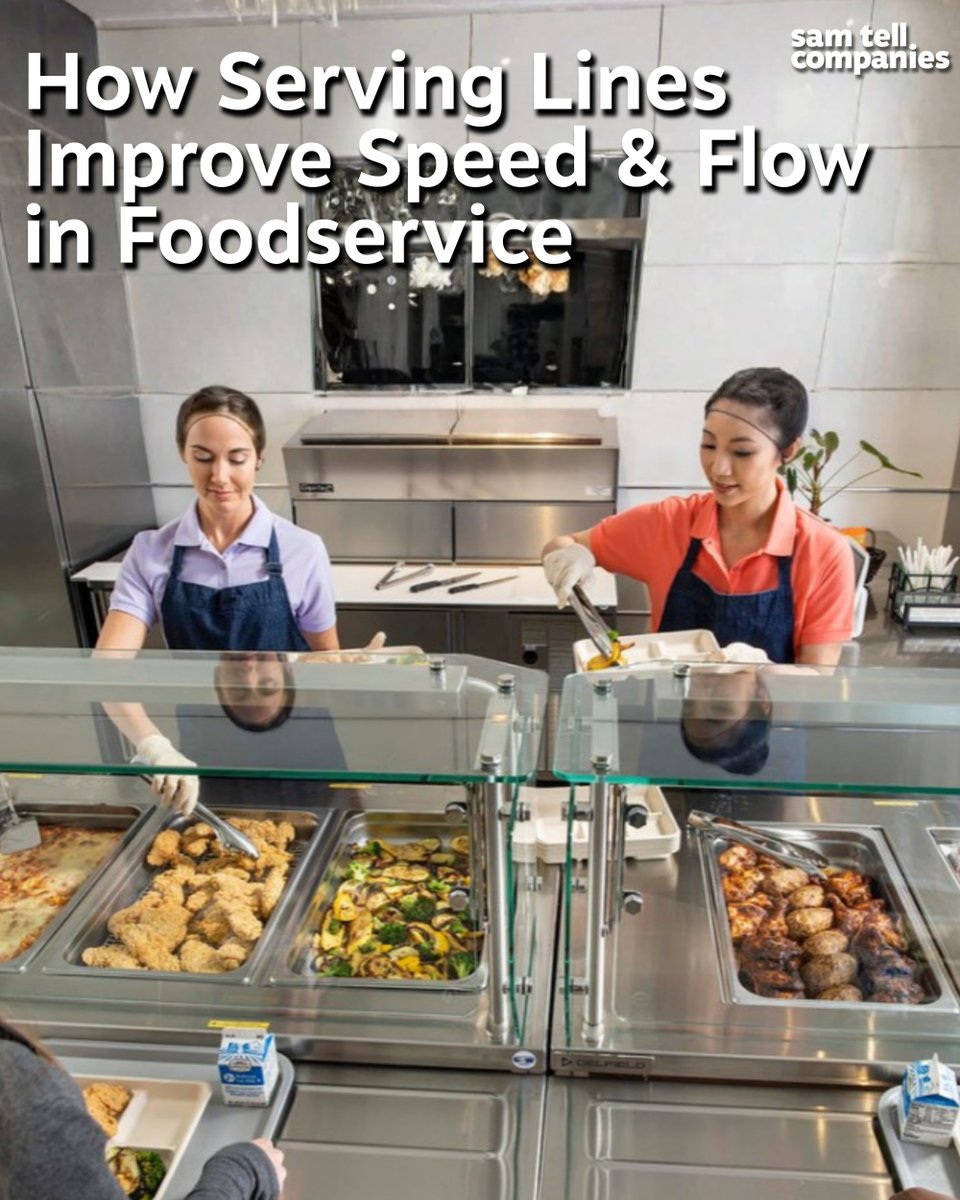 Serving lines do more than display food, they control speed, flow, and the guest experience. See how smarter line design helps reduce bottlenecks, maintain temperature, and keep service moving in high-volume foodservice

Read more here: samtell.com/blog/how-servi…

#foodservice