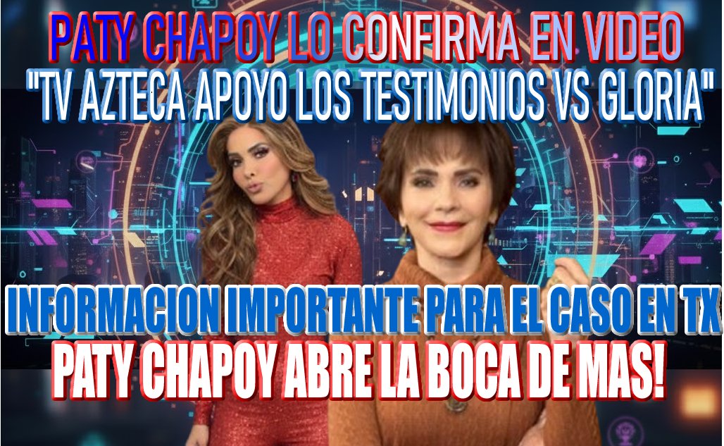 Trevidocumental's tweet image. Paty Chapoy Abre la BOCA DE MAS y dice MENTIRAS "TV AZTECA Apoya a las victimas" pero..¿por que no apoya a las victimas de Rosy N Andres N y Epstein?
ESTAMOS EN VIVO 10 pm mx por TREVIDOCUMENTAL El podcast
youtube.com/live/NWJZ8bnkp…
#raquenel #GloriaTrevi #sergioandrade #PatyChapoy