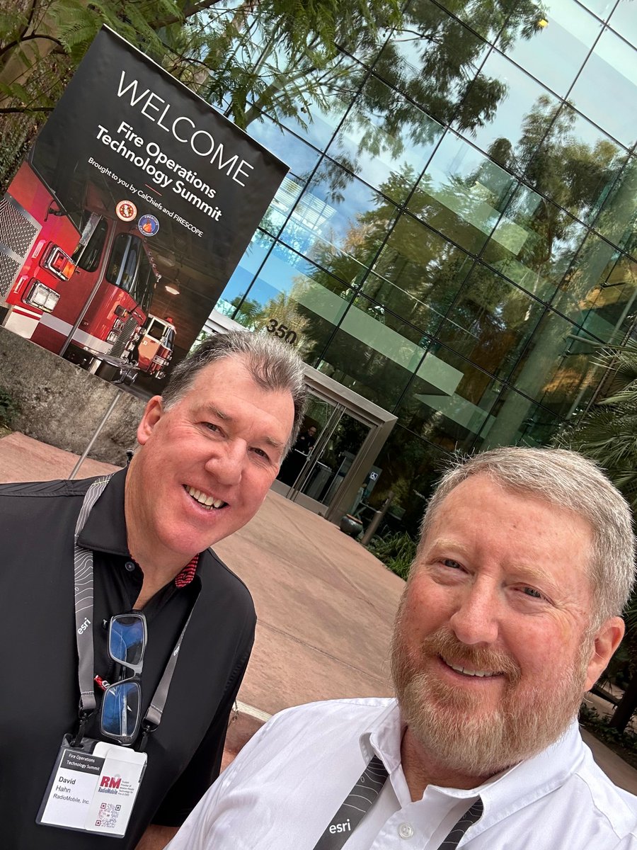radiomobile's tweet image. Great day at the Fire Operations Technology Summit—connecting with leaders who are pushing the future of public safety forward.  #FireOps #CalChiefs #ESRI #RadioMobile