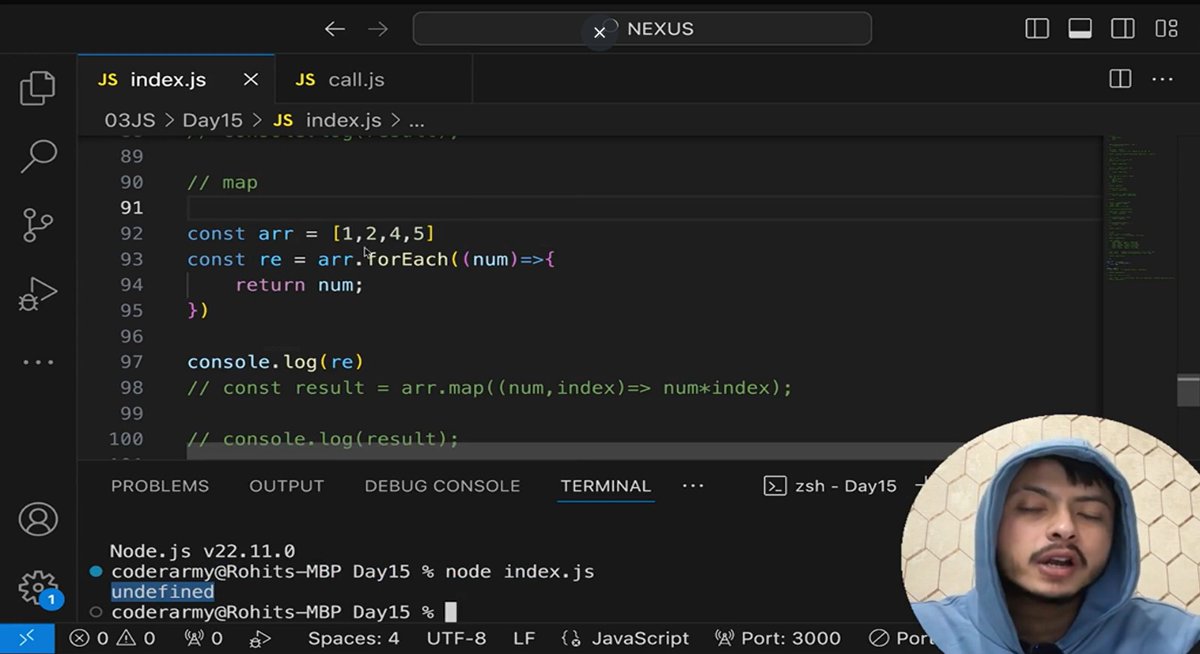Codingwithdev06's tweet photo. lecture 31 Completed✅ | Web Dev Journey
🧐Today I learned important JavaScript concepts:
🔹 Callback Functions – 
🔹 map() – 
🔹 filter() – 
🔹 reduce() – 
These methods make code clean, efficient, and powerful 💻🔥

#JavaScript #WebDevelopment #LearningInPublic #100DaysOfCode https://t.co/MxAlbVV1Xi