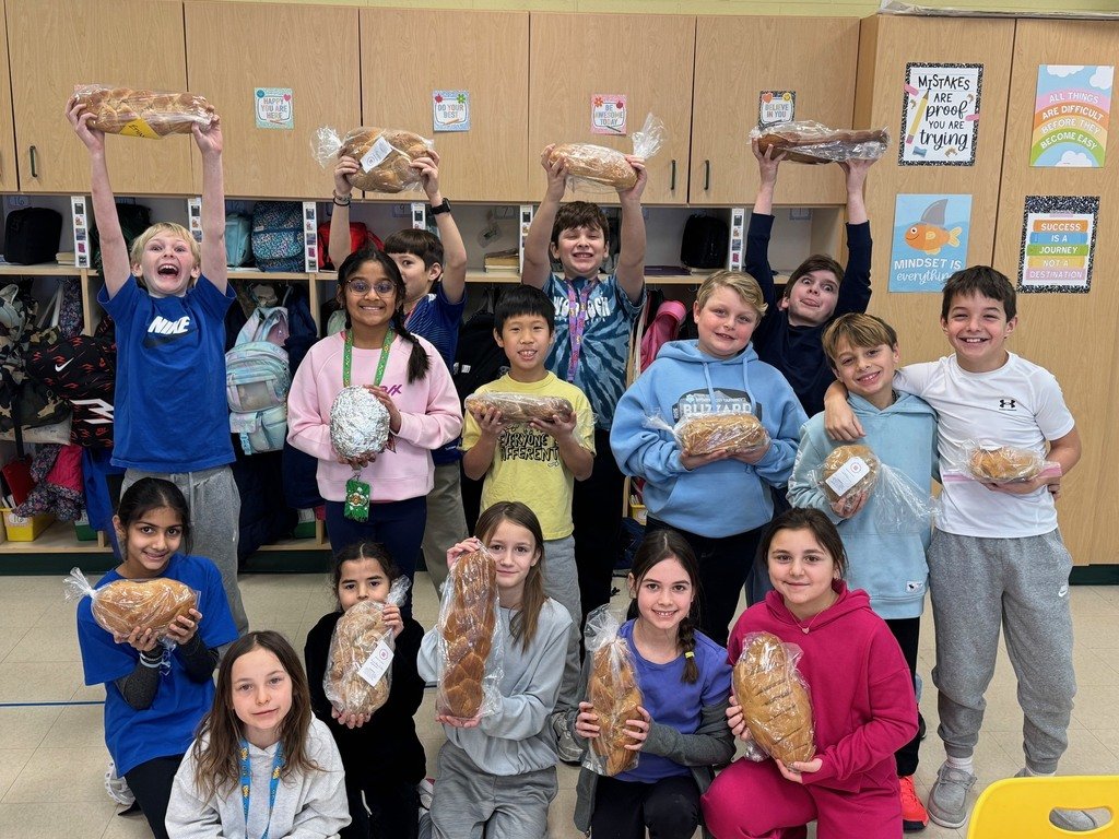 mendhamborosd's tweet photo. Hilltop 4th graders participated in Bake for Good, learning the math and science of baking bread—and sharing kindness by donating one loaf to others https://t.co/kTKhPnZA3b