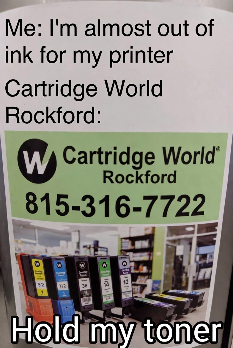 CWRockford's tweet photo. #Ink #Toner #Rockford https://t.co/lrM8pBOZV8