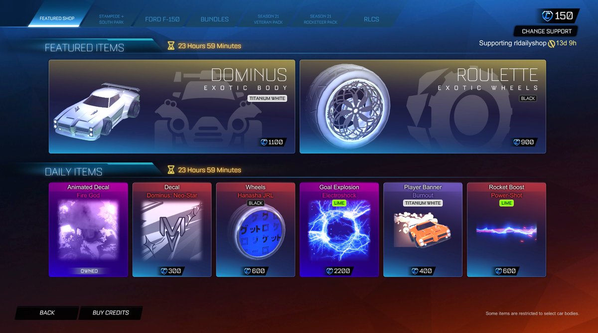 Rocket League Shop tweet media