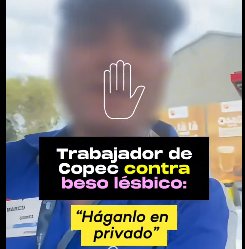 Me sumo a la campaña de no cargar combustible en <a href="/copec_cl/">COPEC</a> 
¿Desde cuándo pedir respeto en el espacio público es fobia? 🤔 
Lo que pasó con el bombero no es discriminación, es sentido común. 
No importa si la pareja es hetero o no; las demostraciones excesivas de afecto tienen su