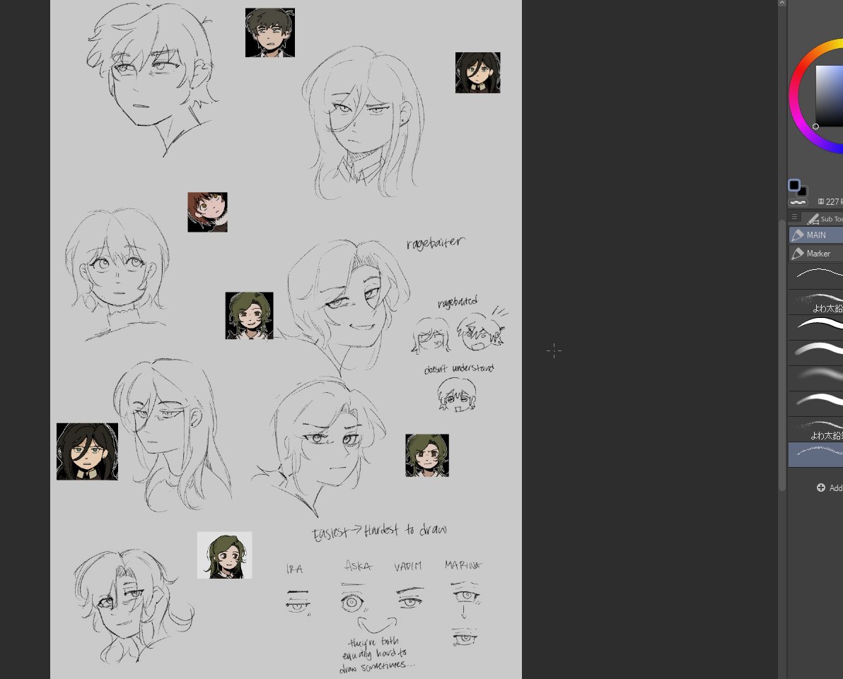 for some reason, marina is hard to draw in this style...