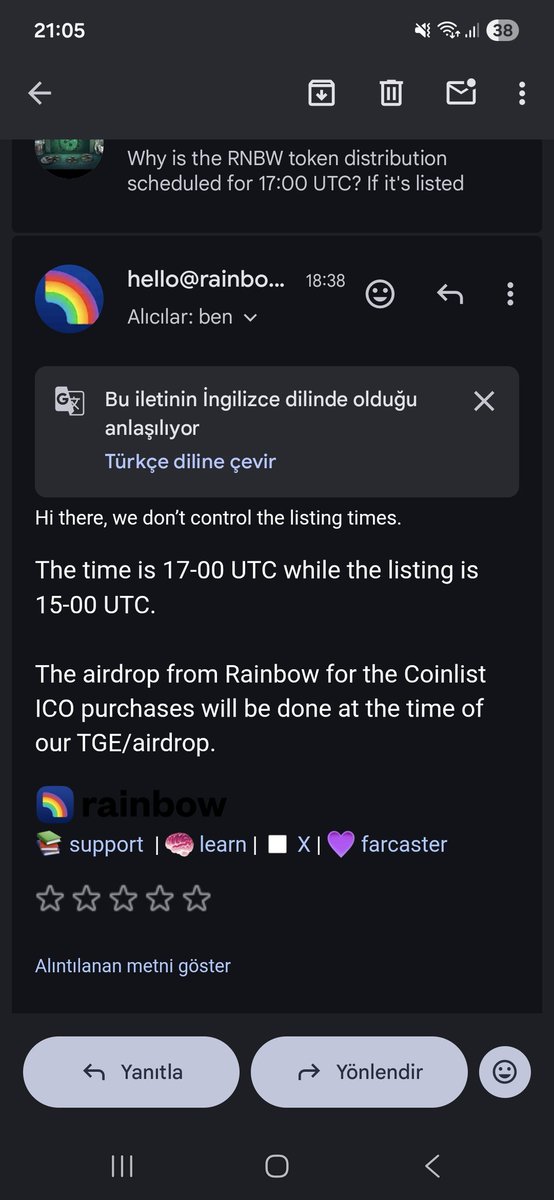 CRYPTO_TNCY's tweet photo. @rainbowdotme @RainbowFND @rainbowdotme @CoinList You scammer, you piece of garbage. You sent the tokens I bought from Coinlist an hour late, I lost 80%. You lowlife scammers should be thrown in jail. https://t.co/6OqHhVDQpf