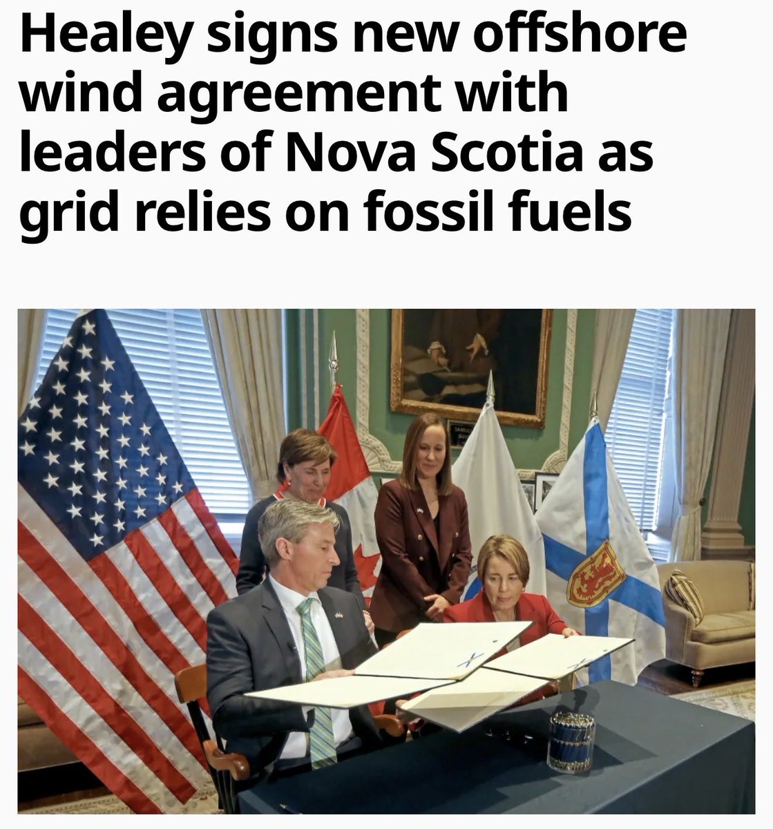 Families are freezing, energy bills are spiking, and Maura Healey is signing offshore wind deals with Nova Scotia that will double down on costly green energy technology without also looking for cheaper sources. During the cold snap, renewables delivered less than 10% of our