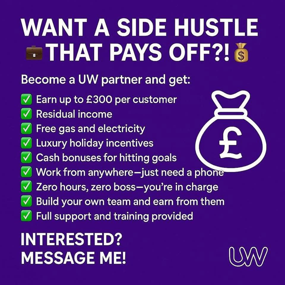 AledHughes1's tweet photo. #HaltonHour  Looking for a new start to 2026? Looking to earn an extra income? Nothing "salesy" but just simply helping others save on essential everyday utilities.💷

I am recruiting new partners to join my growing team.

#UtilityWarehouse https://t.co/8Hs9TLlcms