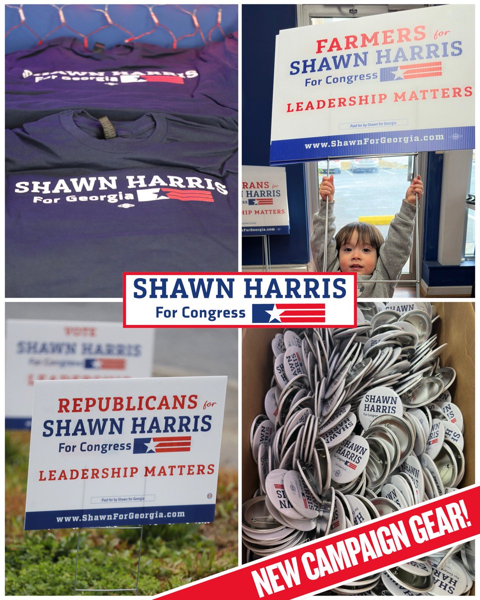ShawnForGeorgia's tweet photo. Campaign HQ is stocked and ready!
Shirts. Buttons. Signs.

If you’re fired up and ready to rep this campaign, come through HQ, grab your gear, and let’s get it out there. #GA14 

LEARN MORE: https://t.co/lv4Ytbpnnf 🇺🇸 https://t.co/T522Q7k4kn
