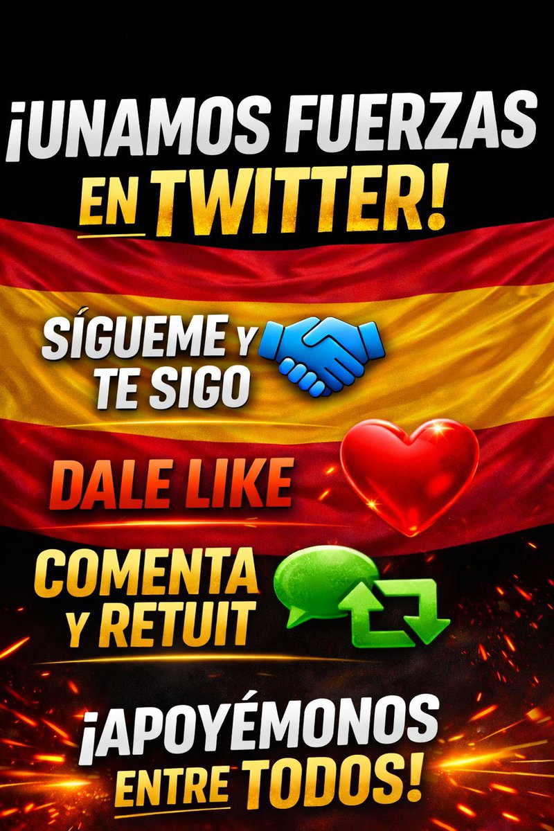 Antes de que nos cierren, vamos a seguirnos. 
#Vox #SoloQuedaVox 🇪🇸