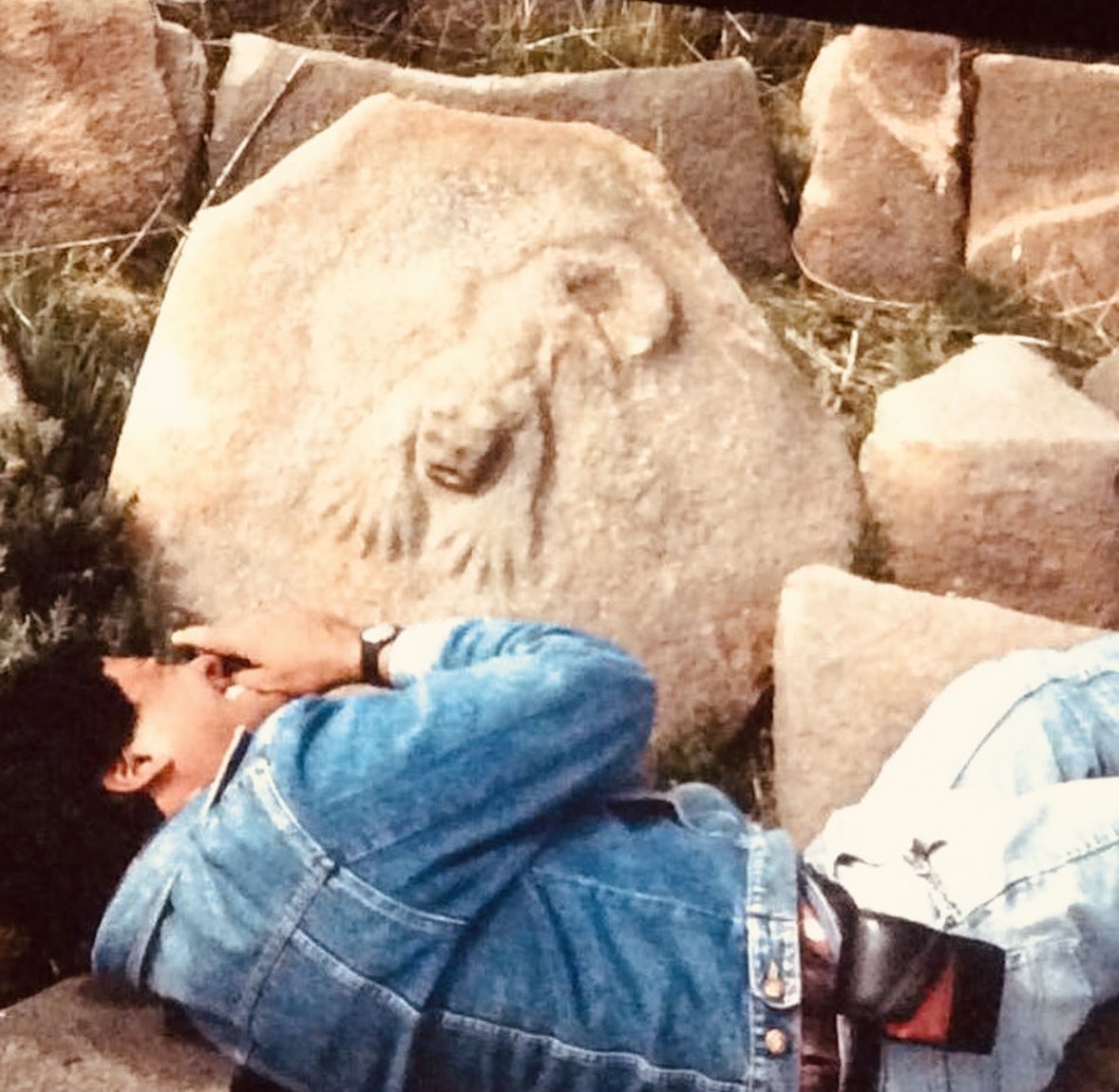 From my archives: at 4,023 meters above sea level on the Cutimbo Plateau in Puno. Taking pictures of the puma carved in stone. Or maybe it wasn’t carved!