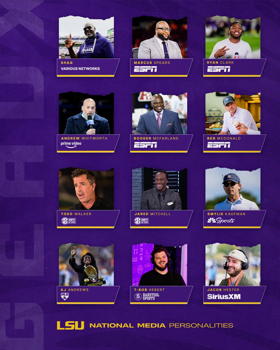 TheBrandLSU's tweet image. Dominating The Conversation 🎤

Proud of our former Tigers who represent @LSUsports in the national media!