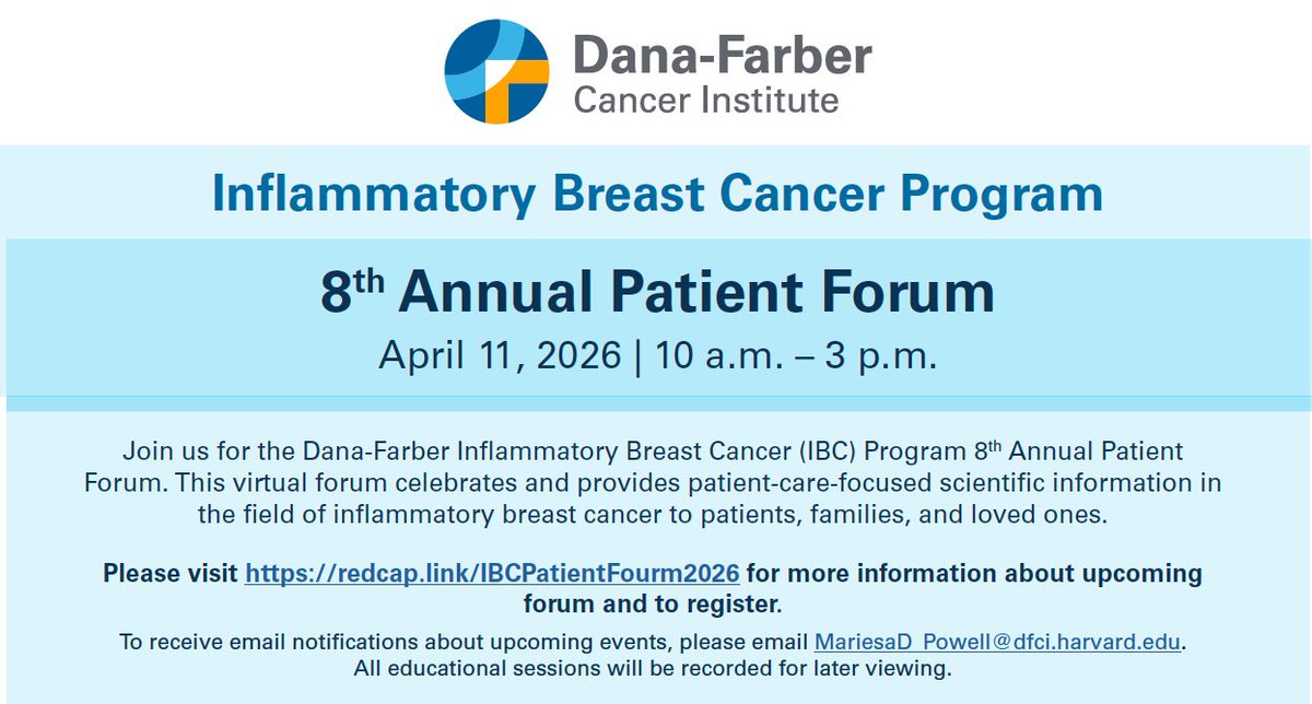 Dana-Farber’s Breast Oncology Center tweet media