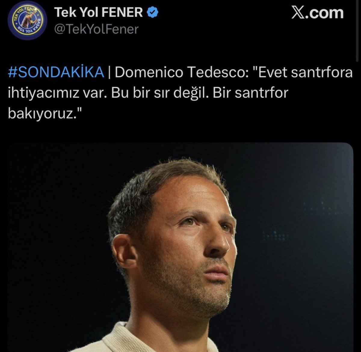 Fenerbahçenin Sampiyonluguna ihanet etmeyin derhal Golcü Sart baska bir senaryo kabul edilemez

 #BahaneYokFenereForvet