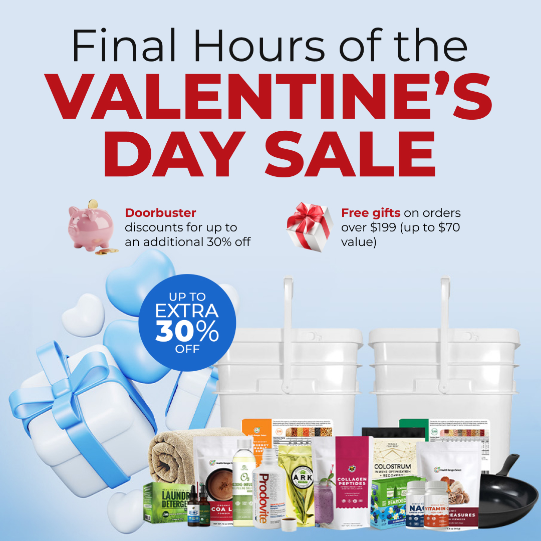 The perfect Valentine’s gift is still waiting 💕 Secure exclusive savings, free gifts, and guaranteed delivery before Valentine’s Day on eligible in-house fulfilled products.

🛒Shop now at Brighteon Store 💝

This limited-time event runs until February 06 at 11:00 AM CST.