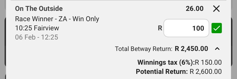 QuidProTips's tweet photo. FAIRVIEW🏇🏆

26/1 - 182C07A🍏🍏🍏

#Fairview #HorseRacing #FreeTips https://t.co/TTY6YX4JtQ