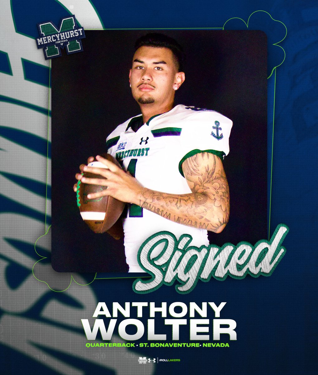 MercyhurstFB's tweet photo. Welcome home, Anthony!

Anthony joins the QB room from Nevada💪

#RollLakers☘️ https://t.co/1hMpxwL3Z7