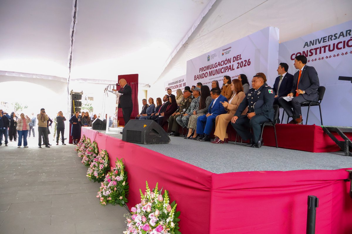 Promulgación del Bando Municipal de #Tlalnepantla 2026.