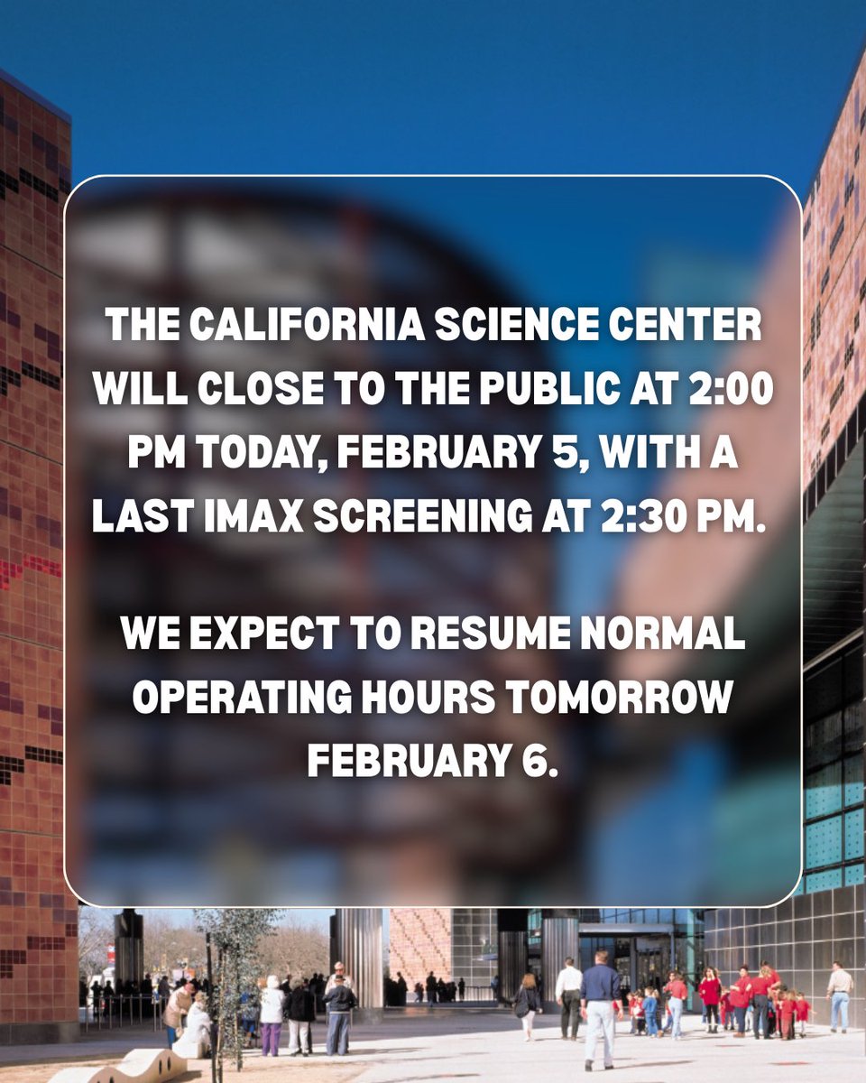 CA Science Center tweet media