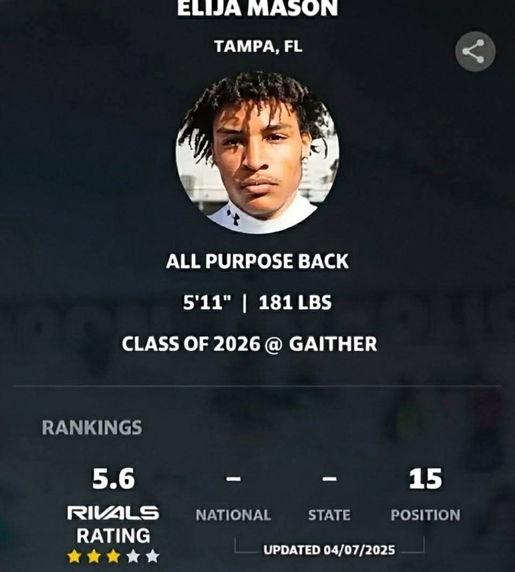 3⭐ Elija “EM9” Mason tweet media