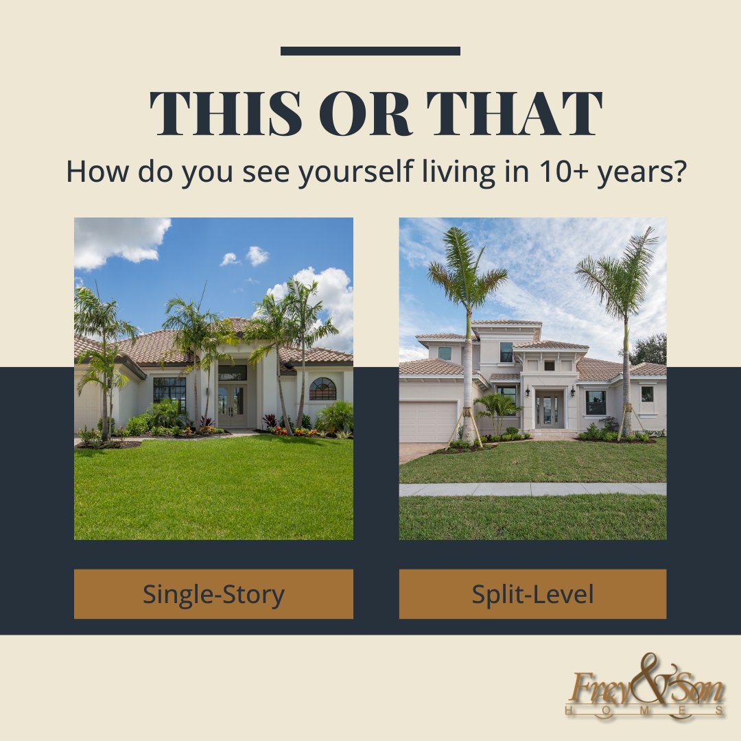 FreyandSonHomes's tweet image. Floor plan philosophy: Single-story or split-level?

📍 Single-story = no stairs + accessibility + open flow
🪜 Split-level = zones + quiet retreat + character

The real question is how do you see yourself living in 10+ years? 🏠

#SingleStory #CustomHomes #SplitLevel #ThisOrThat
