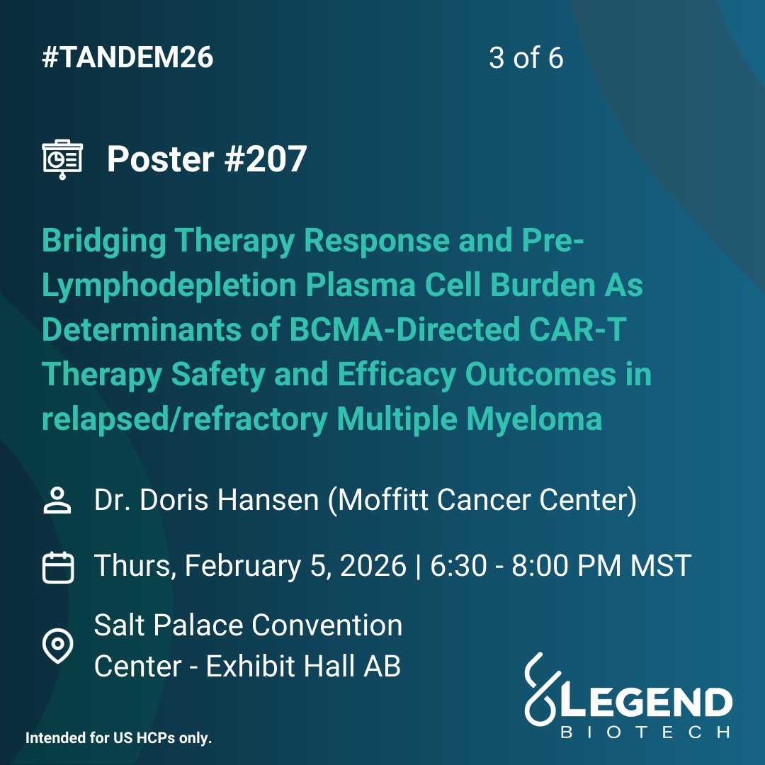 Legend Biotech Medical Affairs tweet media