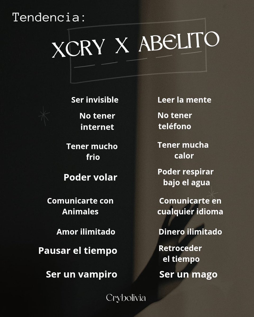 cry_bolivia's tweet photo. XCRY X ABELITO llegó y tu que prefieres???? https://t.co/8ZjT43WLAh
