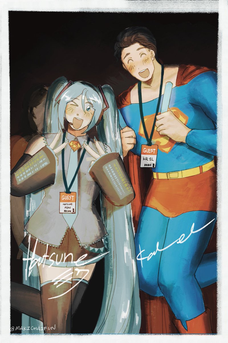 MakiChaifun's tweet image. Biggest fan #superman #HatsuneMiku