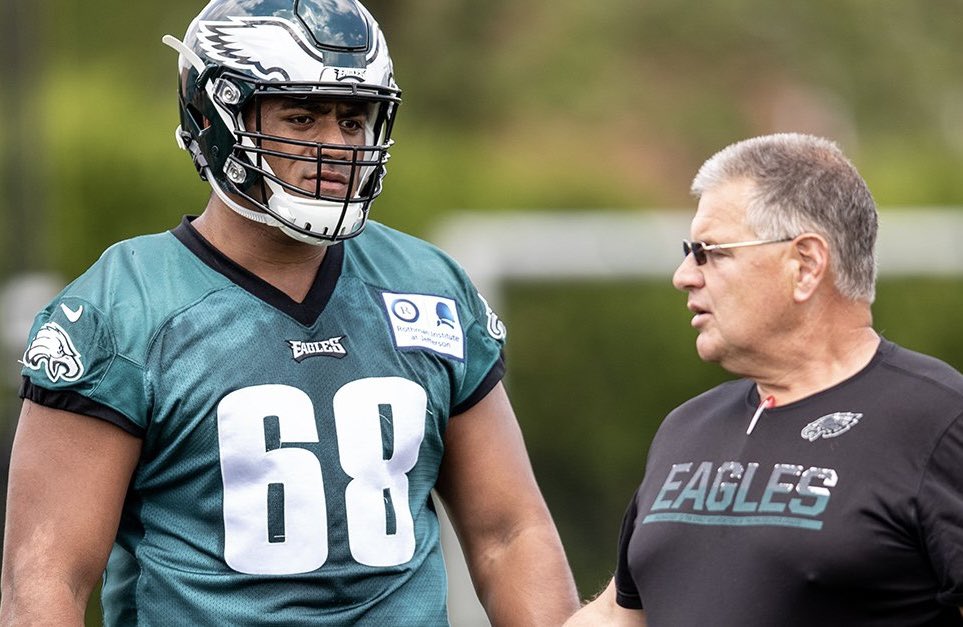 _EagleTimes's tweet photo. Jordan Mailata on Jeff Stoutland leaving the Eagles:

“Not good. Don’t feel good about it.” https://t.co/LUemuVmf1D