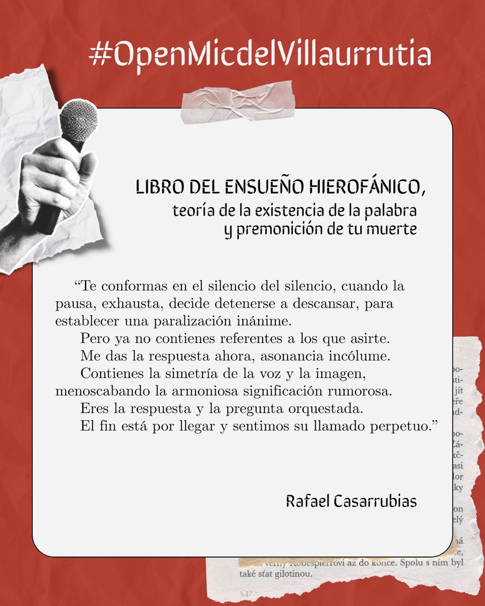 Centro de Creación Literaria Xavier Villaurrutia tweet media