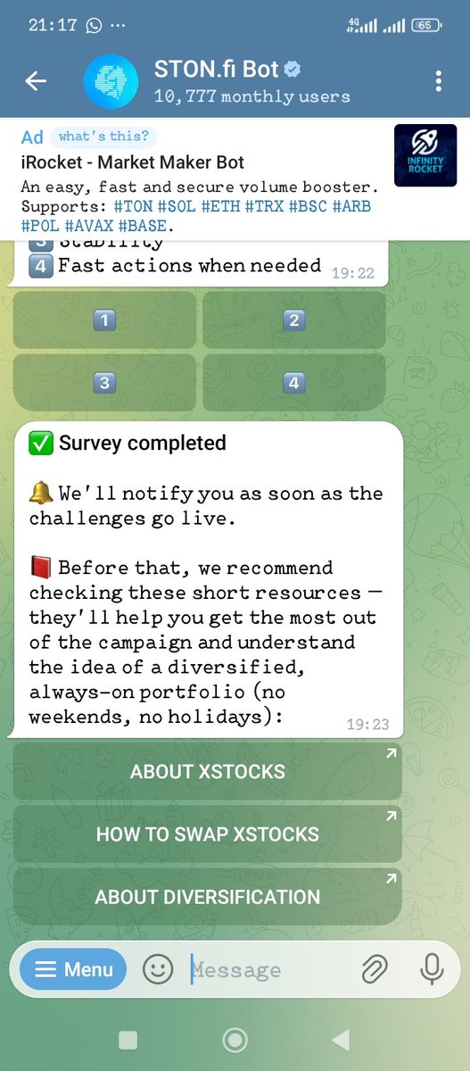 Completed my survey ✅ 
Stonfiers where are you guys?
Portfolio liberation campaign is live 
<a href="/ston_fi/">STON.fi</a> $50,000 in rewards just participate and change your defi portfolio.
#CryptoNews #stonfi #TON